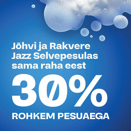 Sama raha eest 30% rohkem pesuaega